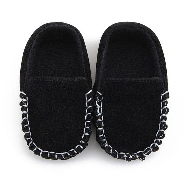 Hot PU Suede Leather Newborn Baby Boy Girl Baby Moccasins Soft Moccs Shoes Soft Soled Non-slip Footwear Crib Shoe
