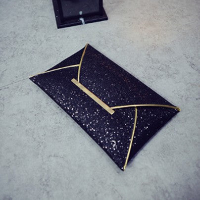 New arrival day clutches bags Purse Clutch Handbags Shiny Solid Ultrathin Women Evening Party Bags Gold Sequins Envelope Bag