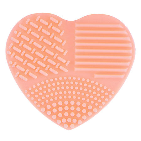 Colorful Heart Shape Clean Make up Brushes Wash Brush Silica Glove Scrubber Board Cosmetic Cleaning Tools for makeup brushes