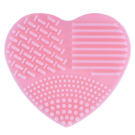Colorful Heart Shape Clean Make up Brushes Wash Brush Silica Glove Scrubber Board Cosmetic Cleaning Tools for makeup brushes