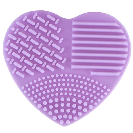 Colorful Heart Shape Clean Make up Brushes Wash Brush Silica Glove Scrubber Board Cosmetic Cleaning Tools for makeup brushes