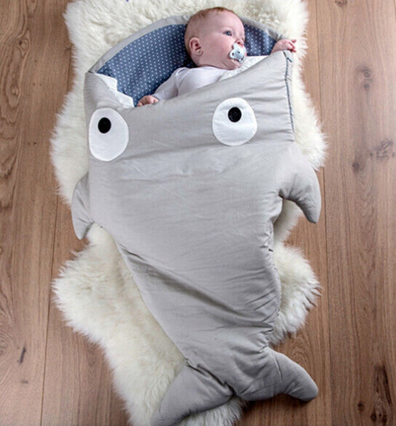 shark sleeping bag Newborns sleeping bag Winter Strollers Bed Swaddle Blanket Wrap cute Bedding baby sleeping bag BaBy