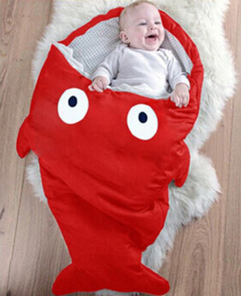 shark sleeping bag Newborns sleeping bag Winter Strollers Bed Swaddle Blanket Wrap cute Bedding baby sleeping bag BaBy