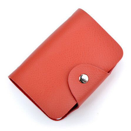 New arrival Genuine leather business card case bag credit card holder 26 slots for men and women