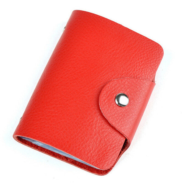 New arrival Genuine leather business card case bag credit card holder 26 slots for men and women