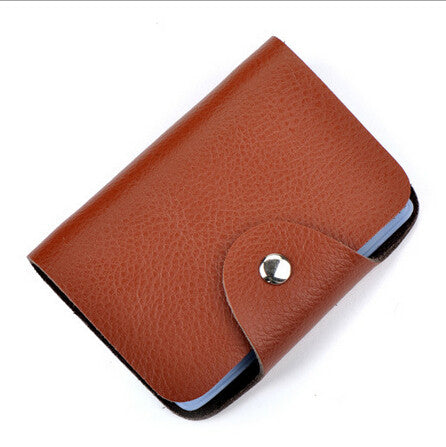 New arrival Genuine leather business card case bag credit card holder 26 slots for men and women