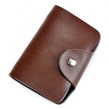 New arrival Genuine leather business card case bag credit card holder 26 slots for men and women