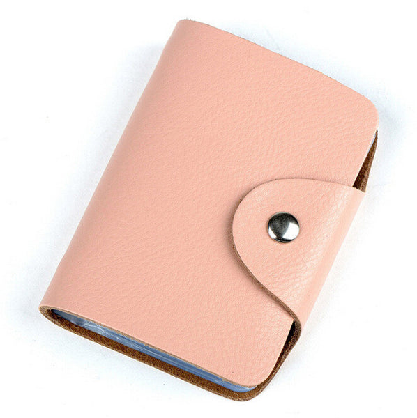 New arrival Genuine leather business card case bag credit card holder 26 slots for men and women