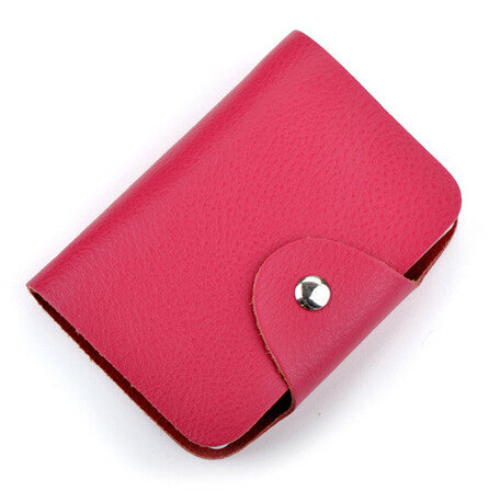 New arrival Genuine leather business card case bag credit card holder 26 slots for men and women