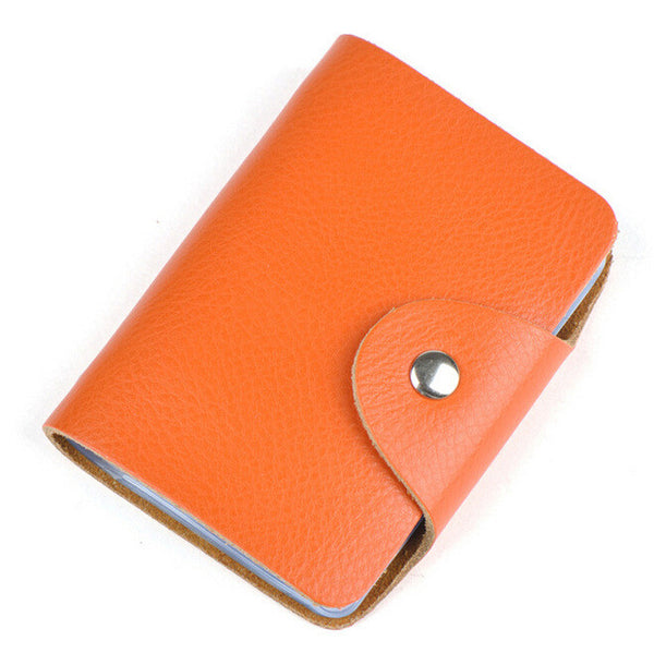 New arrival Genuine leather business card case bag credit card holder 26 slots for men and women