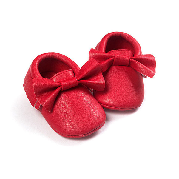 Free Shipping Tassels 26-Color PU Leather Baby Shoes Baby Moccasins Newborn Shoes Soft Infants Crib Shoes Sneakers First Walker