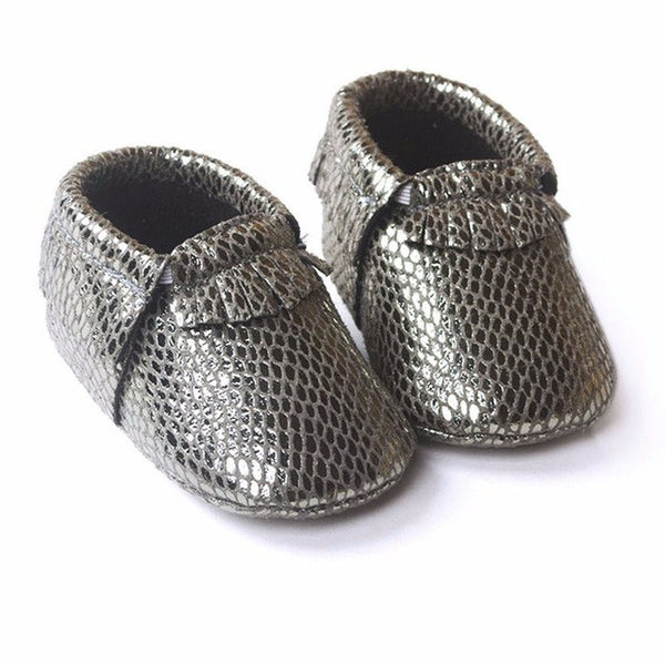 Free Shipping Tassels 26-Color PU Leather Baby Shoes Baby Moccasins Newborn Shoes Soft Infants Crib Shoes Sneakers First Walker