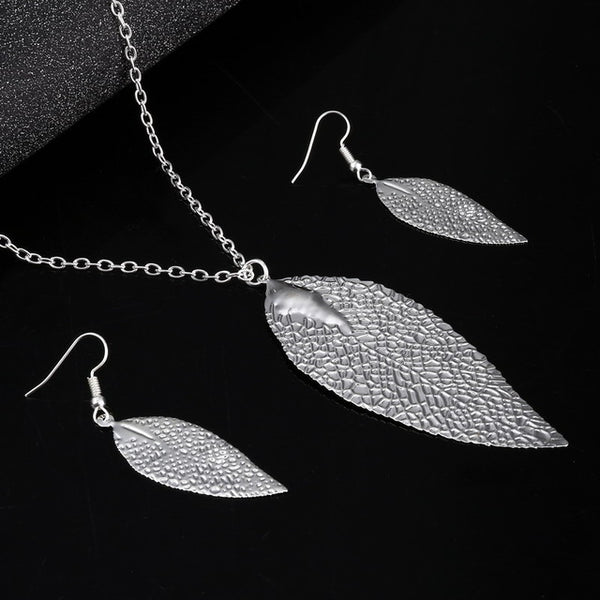 Fashion Silver Jewelry Sets Pendant & Necklaces Drop Earrings For Women Sets Free Shipping Jewelry Sets Wedding Party Set