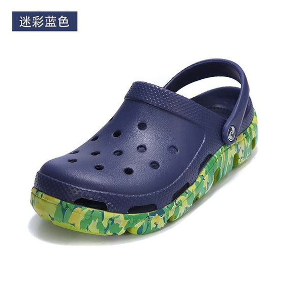 Hot Summer Mens Mules Clogs Eva Material Lightly Beach Garden Shoes Man Slippers Clog Shoe Slipper Men Fashion Color 18 Colors