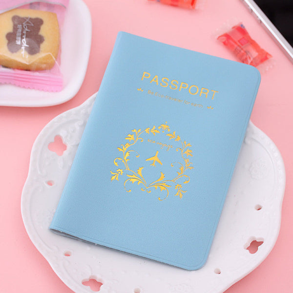 2016 hot selling 1pc Fashion New Passport Holder Documents Bag Sweet Trojan Travel Passport Cover Card Case