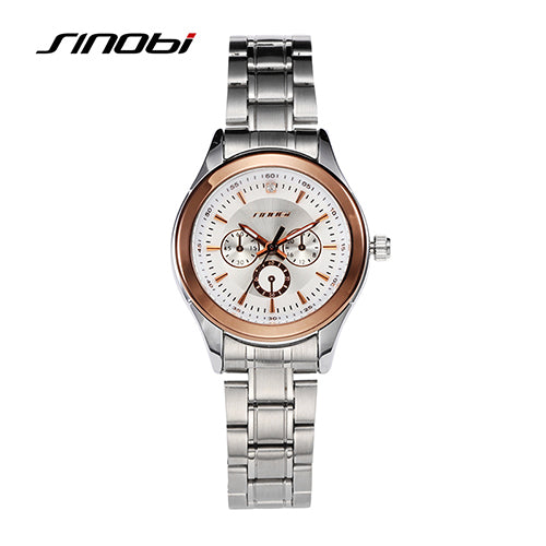 SINOBI Famous Women Watch Quartz Watches Woman Fashion Casual Wristwatch for Female Gifts relojes hombre