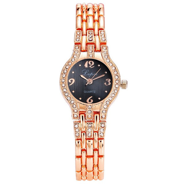 2016 Lvpai Brand Watches Gold Women Bracelet Alloy Strap Ladies Quartz Watch Women Dress Watches Ladies Wristwatch Clock