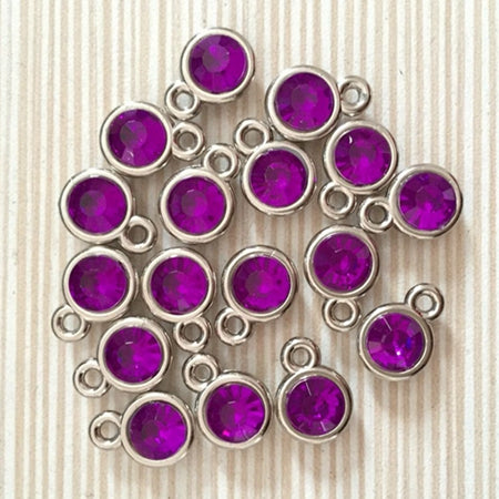 12pcs/lot mixed Birthstone charms 11mm Acrylic for Diy Personalized Necklace and Bracelet Free shipping
