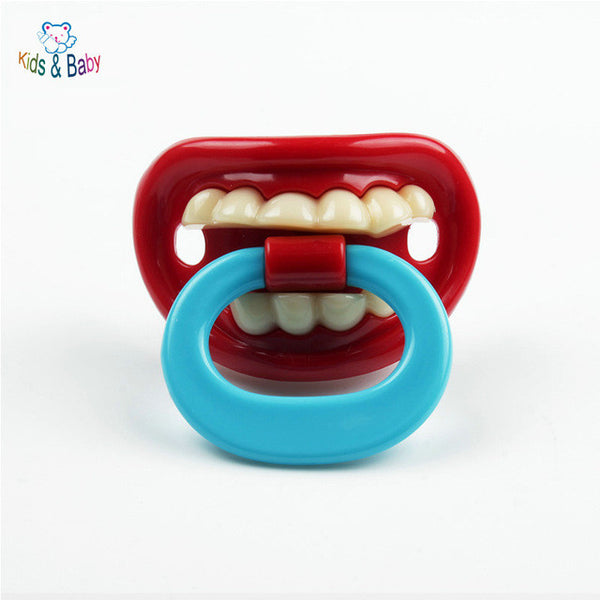 Silicone Funny Baby Pacifier Dummy Nipple Teethers Toddler Pacy Orthodontic Teat Infant Baby Christmas Gift 1pc