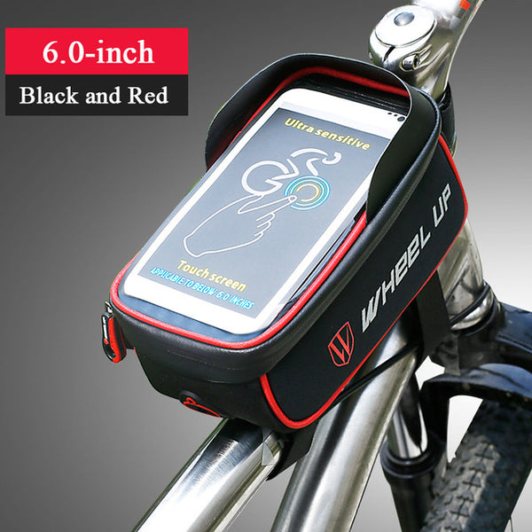 WHEEL UP Rainproof Front Zipper Bike Bag MTB Mountain Cycle Touch Screen Phone Bags Waterproof GPS Cycling Pouch Panniers 2017