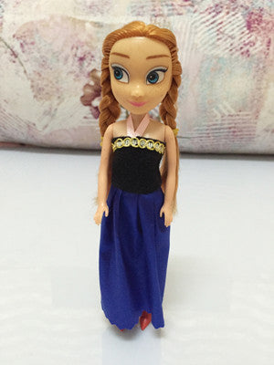 1pcs 2016 Baby Dolls Snow Queen Princess Anna Elsa Dolls Mini Elsa Doll Kids Toys carttoon dolls children gift Girls birthday