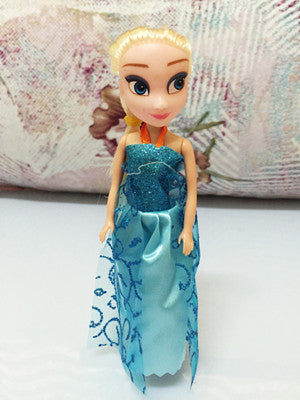 1pcs 2016 Baby Dolls Snow Queen Princess Anna Elsa Dolls Mini Elsa Doll Kids Toys carttoon dolls children gift Girls birthday