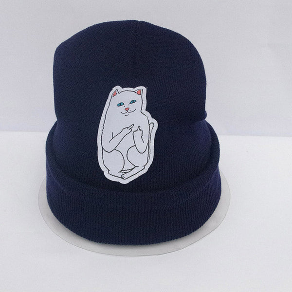 6 color NEW autumn winter spring beanie new style cat wool knit hat hip hop hedging men women