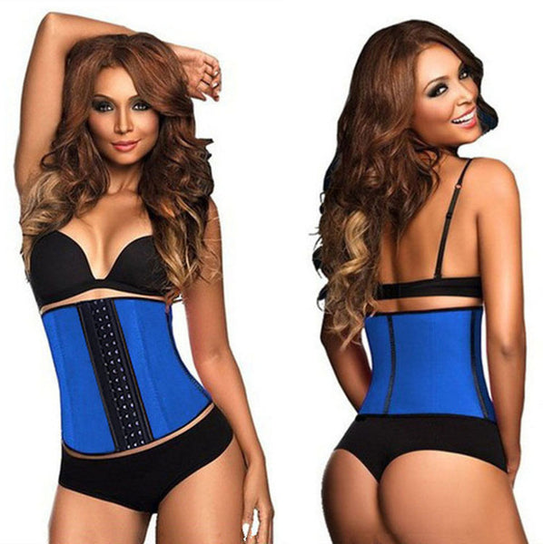 9pcs Steel Bone Waist Shaper Corset Waist Trainer Latex Shapewear Corset Women Waist Cincher Slimming Belt Hot Body Shaper Belt