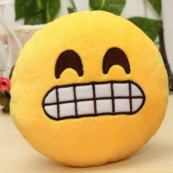 2016 6 Inch Lovely Emoji Smiley Emoticon Pillows Cushion Soft Stuffed Plush Cute Cartoon Toy Doll 12 Styles Christmas Gift Y1S1