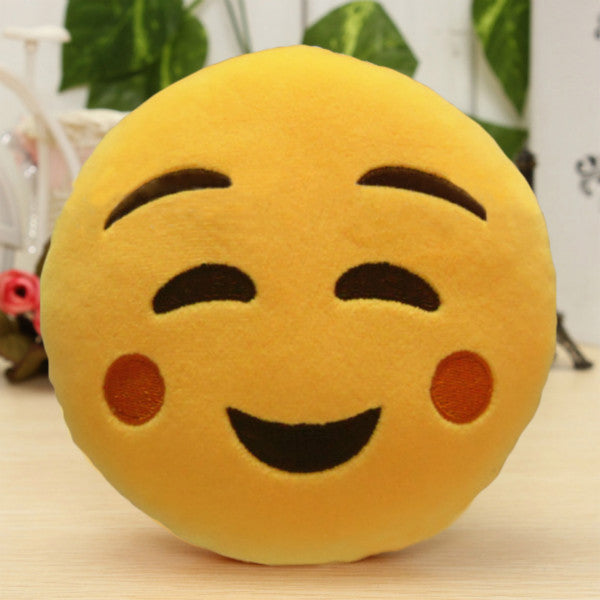 2016 6 Inch Lovely Emoji Smiley Emoticon Pillows Cushion Soft Stuffed Plush Cute Cartoon Toy Doll 12 Styles Christmas Gift Y1S1