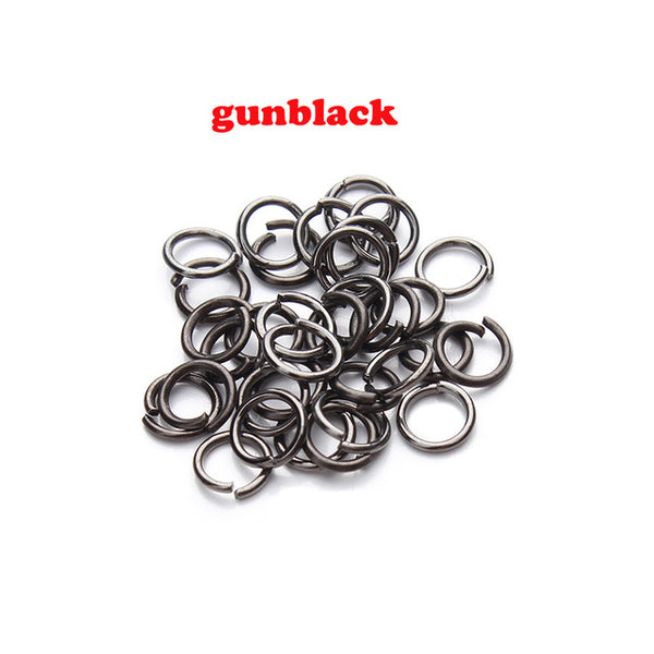 200pcs/lot 5mm Open Jump Rings Bronze/Gunblack/Gold/Rose gold/Silver/Rhodium Link Loops for DIY Jewelry Making Connector F309