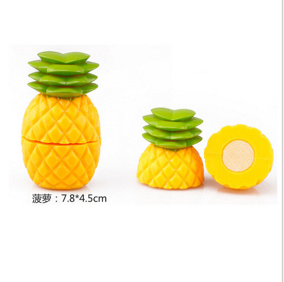 Hot Sale Plastic Kitchen Food Fruit Vegetable Cutting Kids Pretend Play Educational Toy Safety Children Kitchen Toys Sets