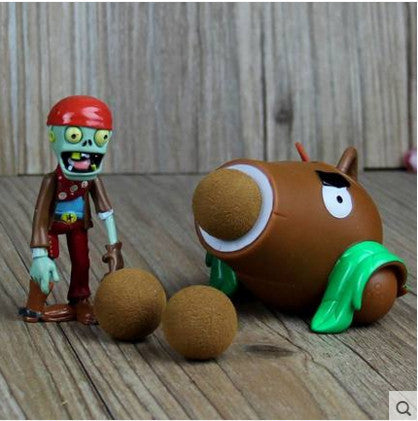 2017 PVZ Plants vs Zombies Peashooter PVC Action Figure Model Toy Gifts Toys For Children High Quality Brinquedos, In OPP Bag