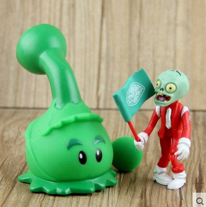 2017 PVZ Plants vs Zombies Peashooter PVC Action Figure Model Toy Gifts Toys For Children High Quality Brinquedos, In OPP Bag