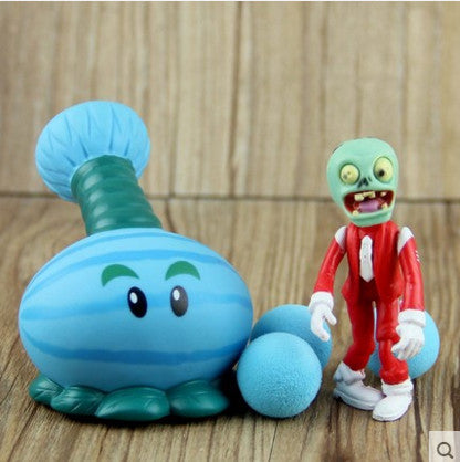 2017 PVZ Plants vs Zombies Peashooter PVC Action Figure Model Toy Gifts Toys For Children High Quality Brinquedos, In OPP Bag