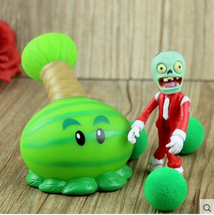 2017 PVZ Plants vs Zombies Peashooter PVC Action Figure Model Toy Gifts Toys For Children High Quality Brinquedos, In OPP Bag