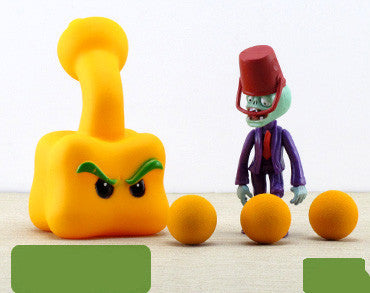 2017 PVZ Plants vs Zombies Peashooter PVC Action Figure Model Toy Gifts Toys For Children High Quality Brinquedos, In OPP Bag