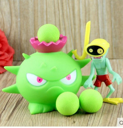 2017 PVZ Plants vs Zombies Peashooter PVC Action Figure Model Toy Gifts Toys For Children High Quality Brinquedos, In OPP Bag