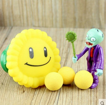 2017 PVZ Plants vs Zombies Peashooter PVC Action Figure Model Toy Gifts Toys For Children High Quality Brinquedos, In OPP Bag