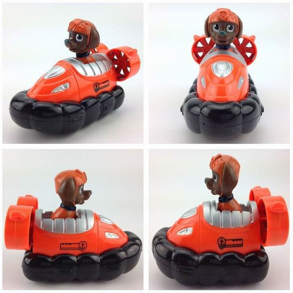 Russian Cartoon Canine Patrol Puppy Dog Toys Car Action Figures Model Kids Gift Patrulla Canina juguetes