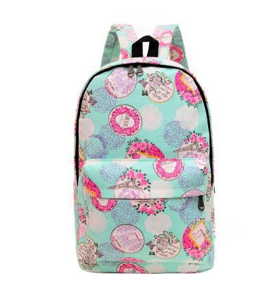 women printing backpacks  backpack for women and men rucksack fashion canvas bags retro casual school bags travel bags