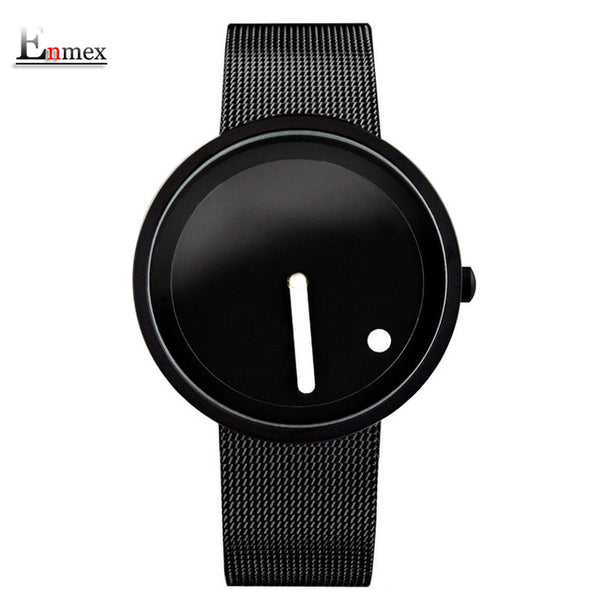 2017gift Enmex cool colour Minimalist style wristwatch creative design Dot and Line simple stylish with  quartz  fashion watch