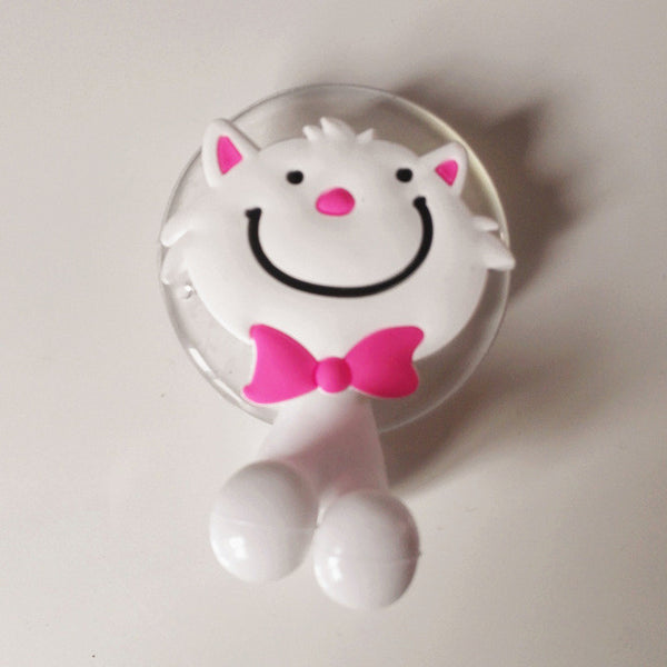 Cute minion Hello Kitty Cartoon suction cup toothbrush holder hooks bathroom set accessories Eco-Friendly