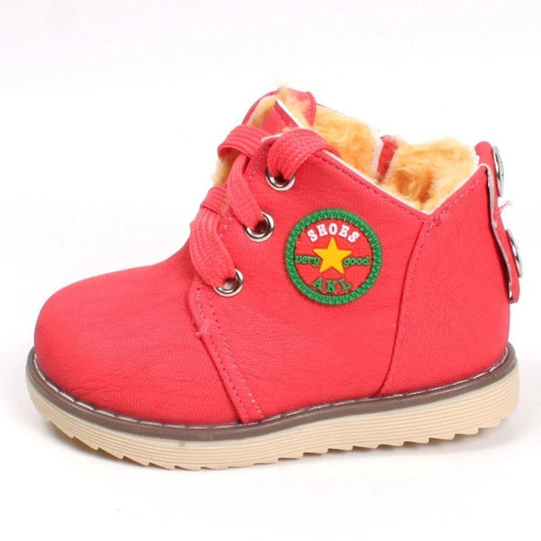 Hot sale children's winter shoes thick keep warm cotton-padded boots boys girls high quality non-slip comfortable boots 273