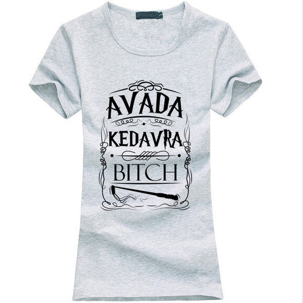 Avada Kedavra Homme letter print women t-shirt fashion harajuku cotton tee shirt femme 2017 summer brand funny punk tops