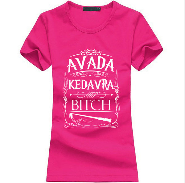 Avada Kedavra Homme letter print women t-shirt fashion harajuku cotton tee shirt femme 2017 summer brand funny punk tops