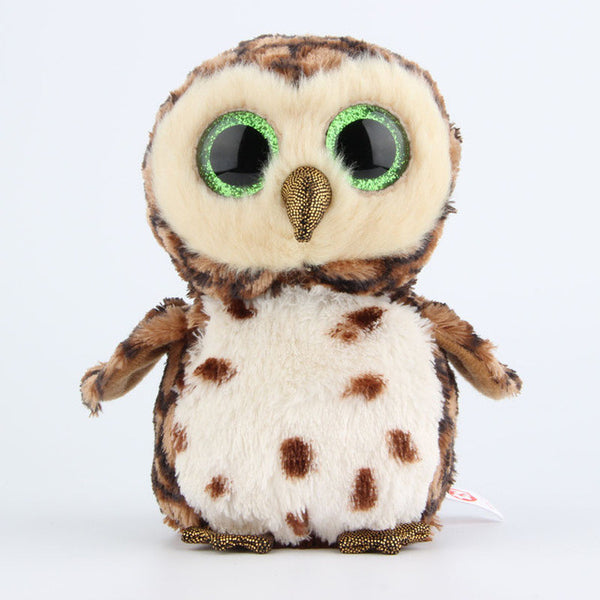 1pcs Ty Beanie Boos Plush Christmas Toy Doll Owl Mouse Cat  Foxy Leopard