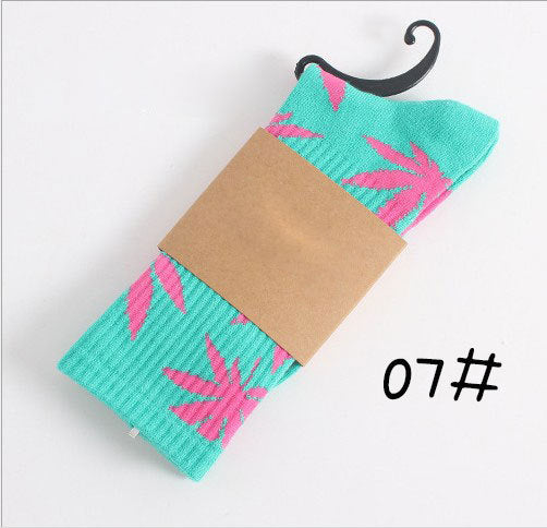 Winter high Quality Harajuku chaussette Style Weed Socks For Women Men's Cotton Hip Hop Socks Man Meias Mens Calcetines