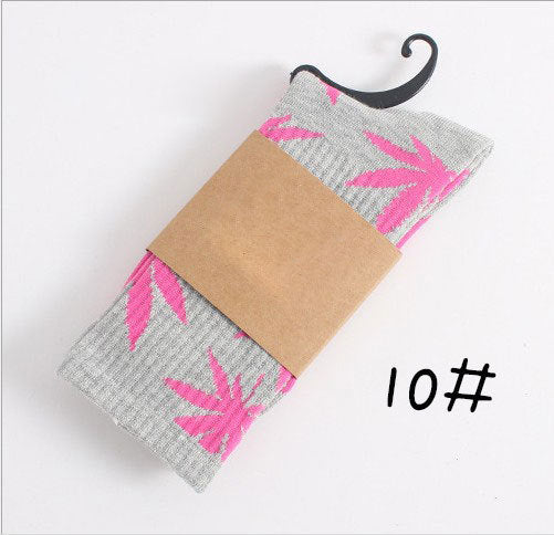 Winter high Quality Harajuku chaussette Style Weed Socks For Women Men's Cotton Hip Hop Socks Man Meias Mens Calcetines