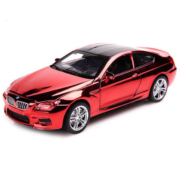 M6 Shining Cover 1:32 Diecast Alloy Metal Car Vehicles Model Christmas Birthday Gift for Children Boy Collection Toy